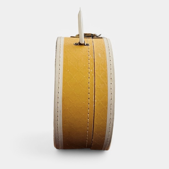 Vintage Luce Flocked Yellow Bunny Kite Child's Round Toy Case‎ Suitcase Bag - Picture 7 of 12